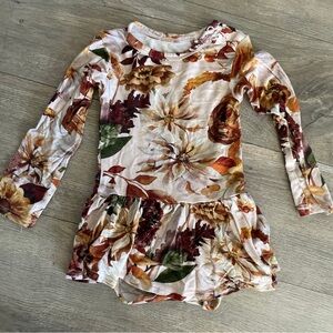 Posh peanut Julieta long sleeve bodysuit twirl-6-12 Months